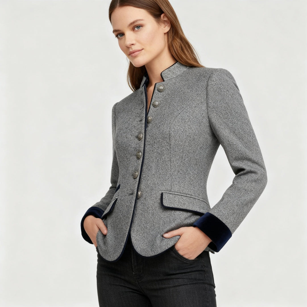 Heidi | Elegante Damenjacke – Urbaner Schnitt, Stehkragen &amp; Kurzjacke für jeden Anlass 4