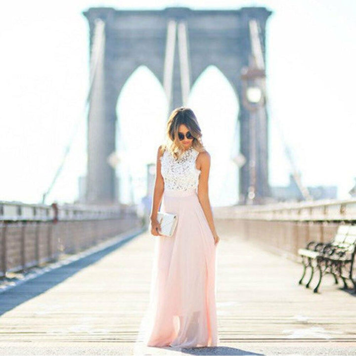 Sophia | Elegantes ärmelloses Damen Sommerkleid