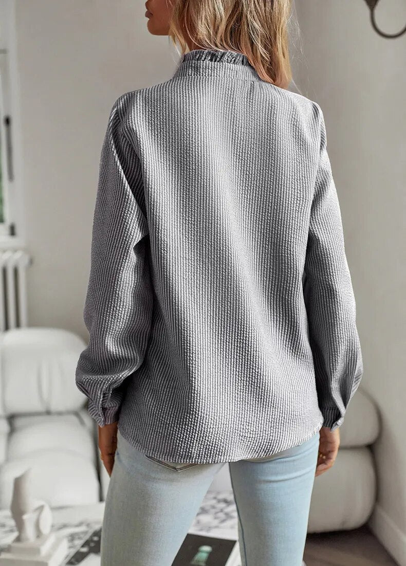 Hemdbluse Damen | Schmeichelnde Passform & Zeitloses Streifen-Design