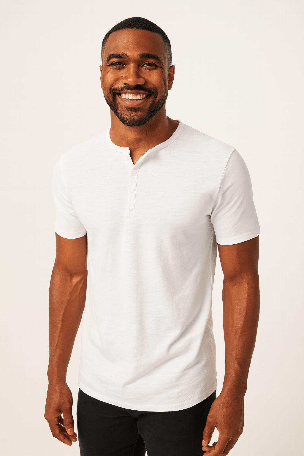 Henley Shirt Herren | Knopfleiste & Bequemer Sitz