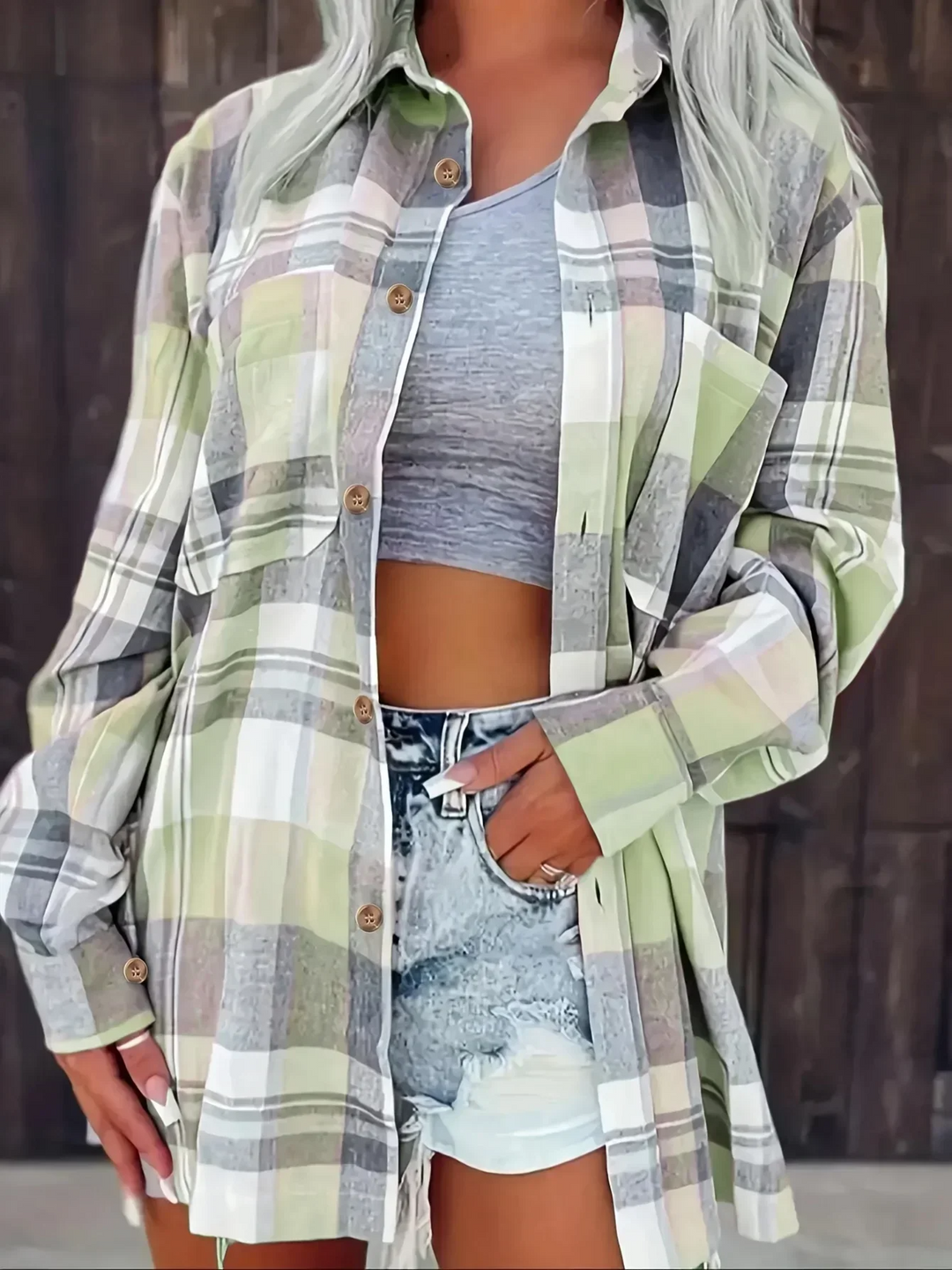 Hera | Lässiges, Weiches Damen Hemd Kariert aus Flanell – Langärmlig &amp; Übergrößig 10
