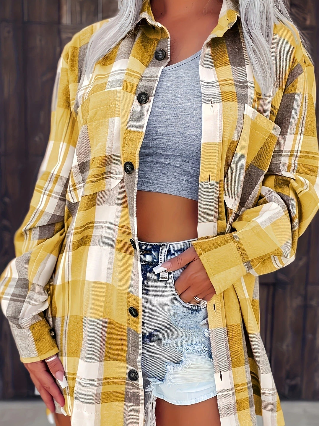 Hera | Lässiges, Weiches Damen Hemd Kariert aus Flanell – Langärmlig &amp; Übergrößig 6