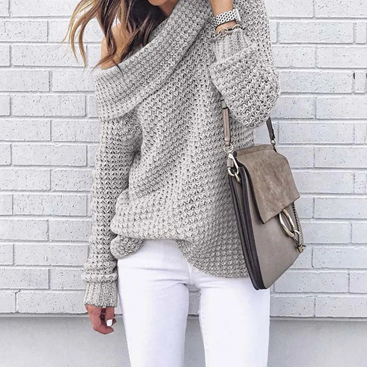 Herbst Off-Shoulder Pullover - Lozenda