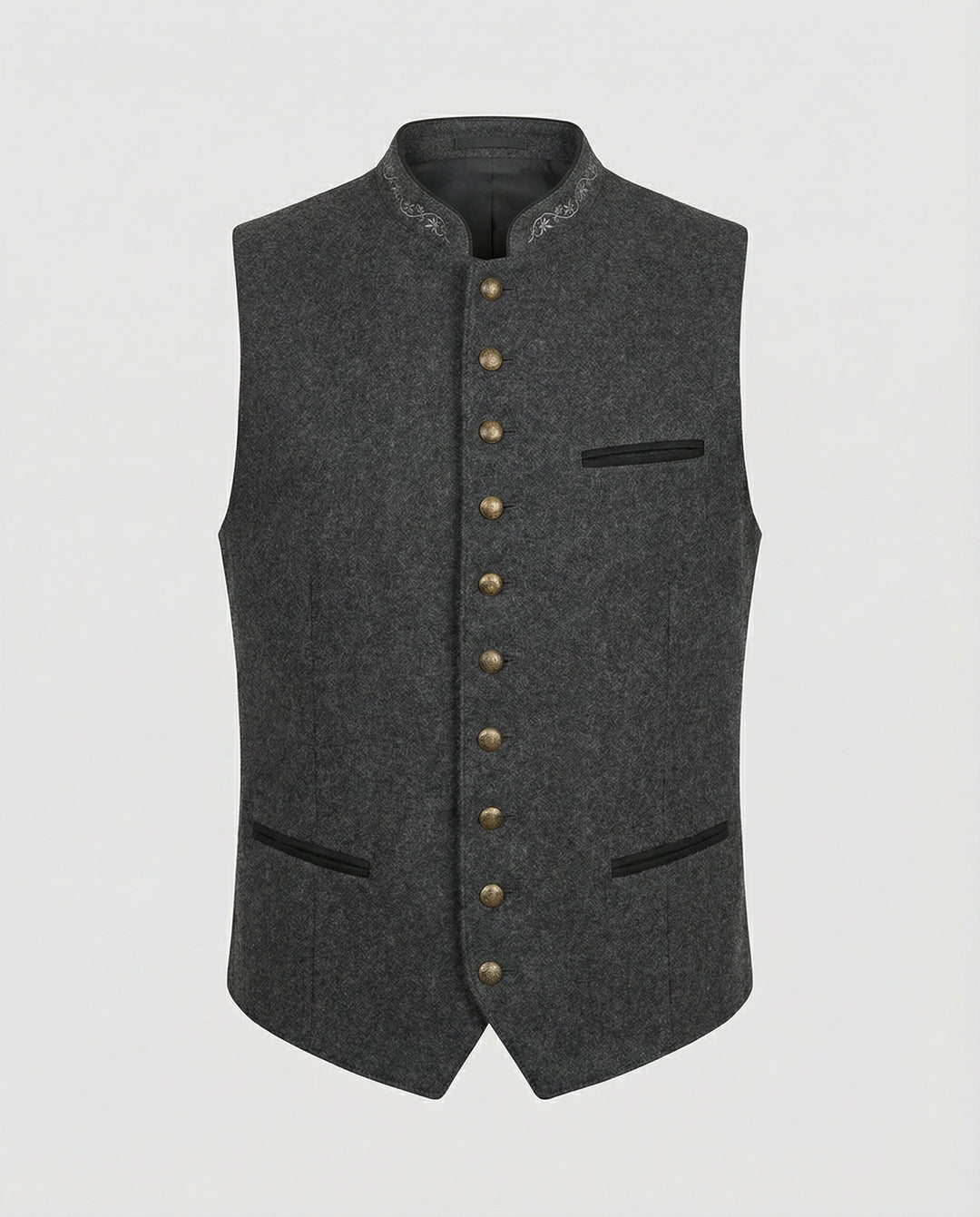 Hermann | Elegante, Taillierte Herrenweste in Grau für Festliche Anlässe 0