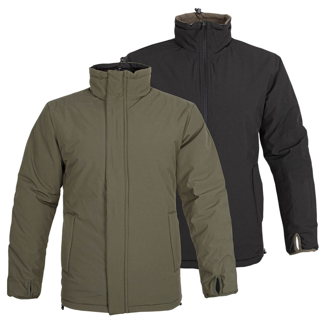 Herren Kälteschutzjacke | Wendbar & Kompakt verstaubar | Wind- & Nässeschutz
