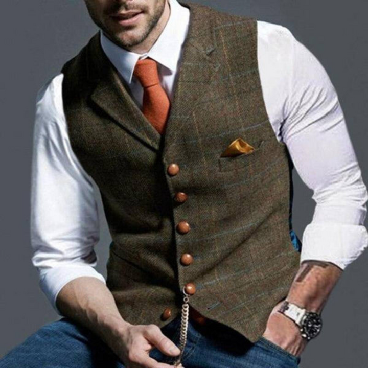 Herren Weste Klassisch | Knopfverschluss & Elegante Silhouette
