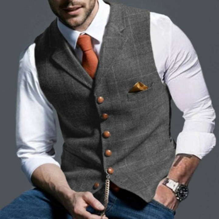 Herren Weste Klassisch | Knopfverschluss & Elegante Silhouette