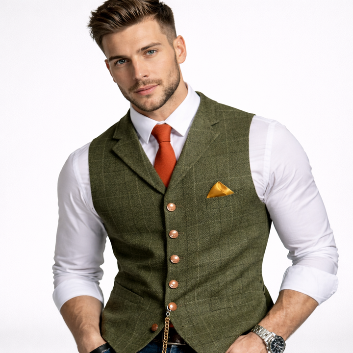 Herren Weste Klassisch | Knopfverschluss & Elegante Silhouette