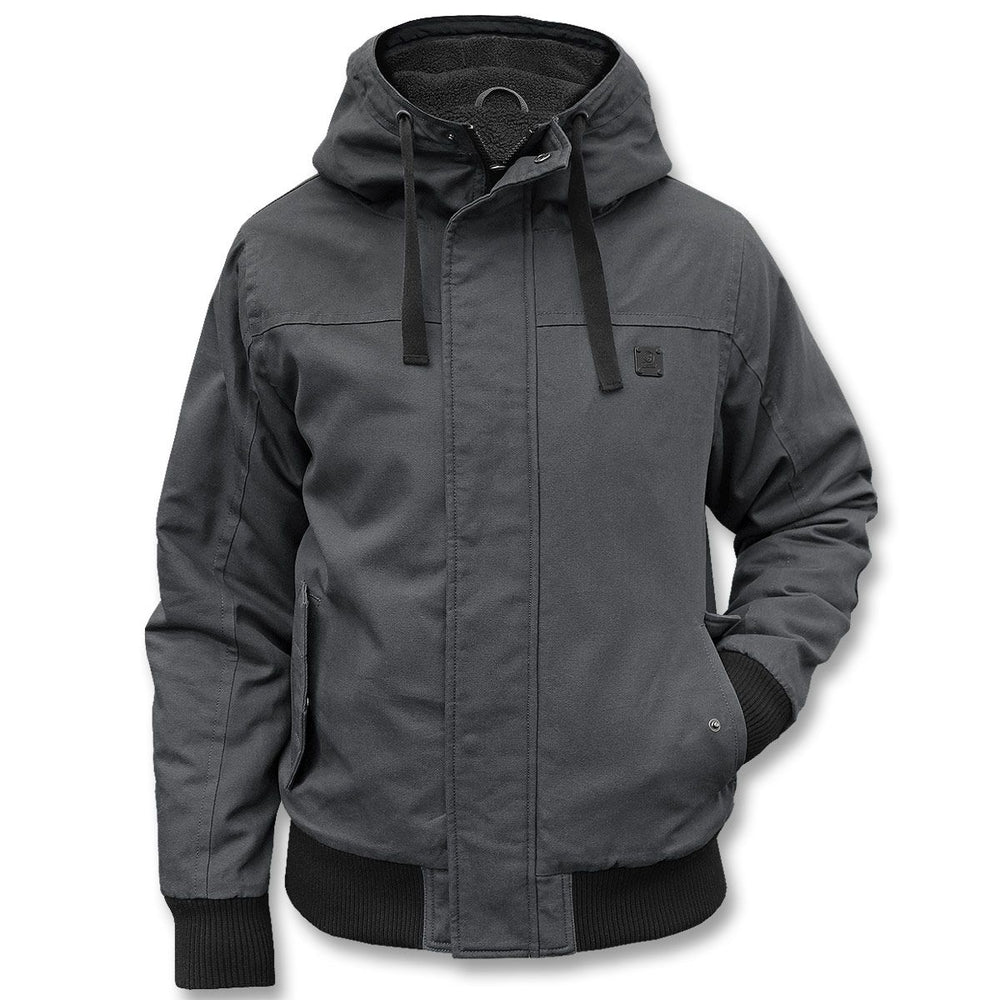 Herren Winterjacke | Sportlicher Kurzschnitt | Kapuze & Windschutz gegen Kälte