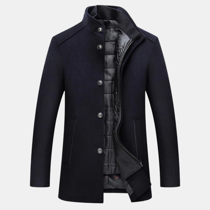 Herren Wintermantel | Stehkragen-Design | Wärmend & elegant