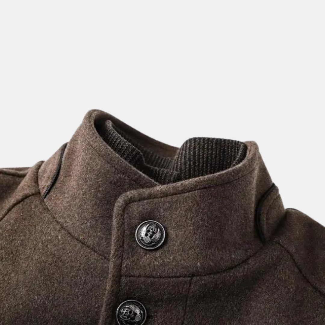 Herren Wintermantel | Stehkragen-Design | Wärmend & elegant
