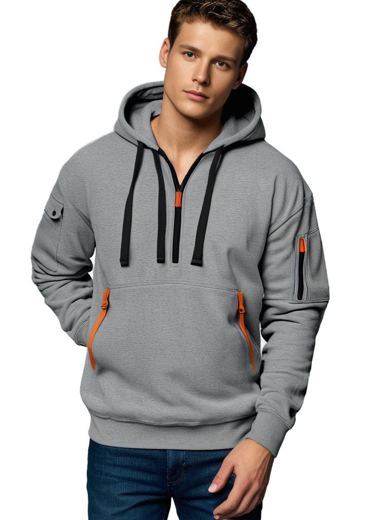 Hoodie für Herren | Kapuzenpullover Herren | Zipper-Taschen & ganztägiger Komfort