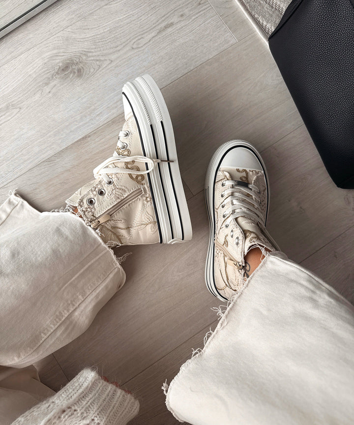 Plateau Sneaker Adi Beige