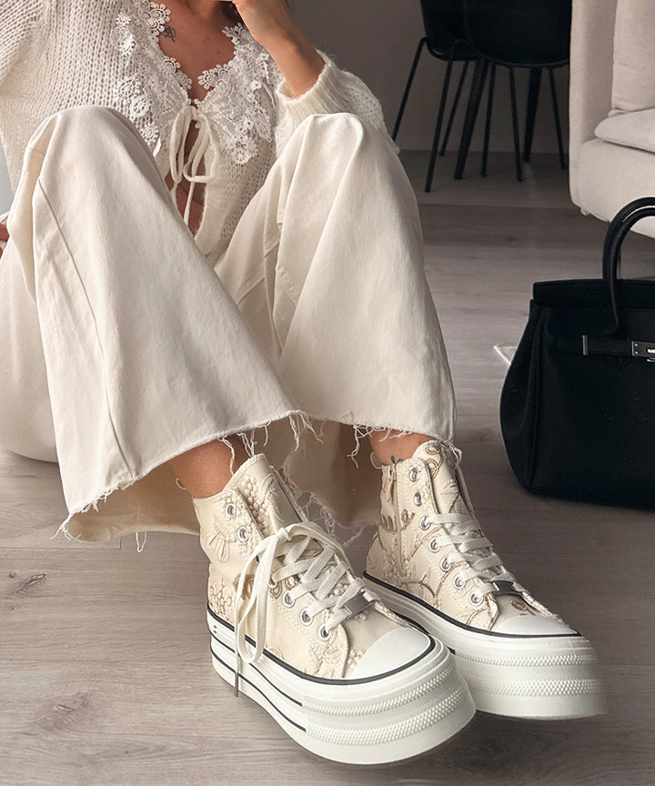 Plateau Sneaker Adi Beige Ladypolitan ♡