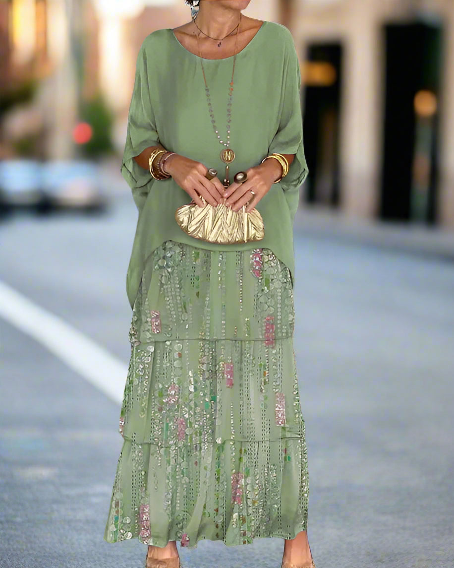 Laura – Elegant Layered Boho  Dress for Women - Image 3