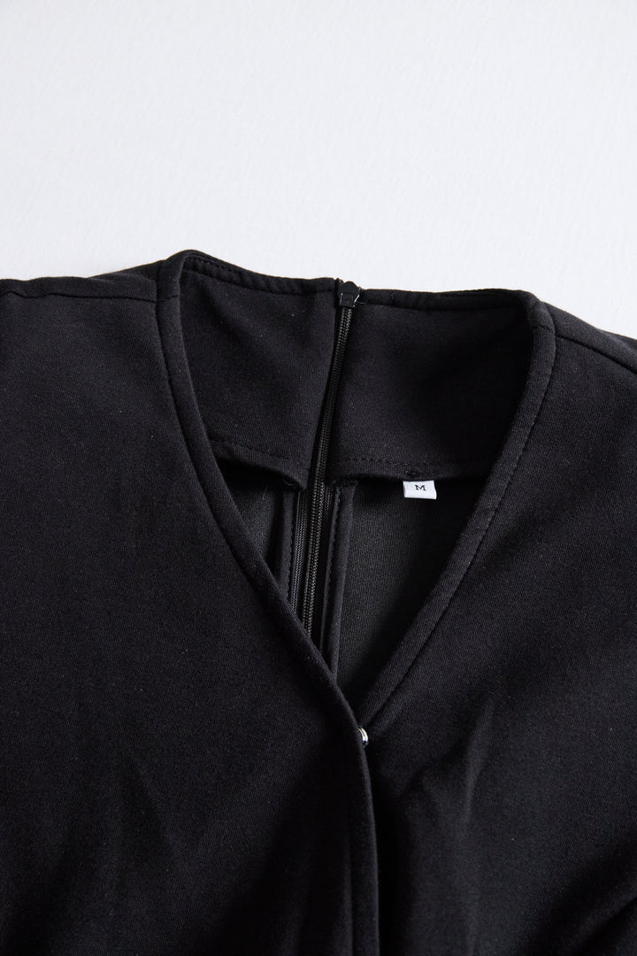 Burgunderrotes Wickel-Midi-Kleid für Damen | Baumwollmischung