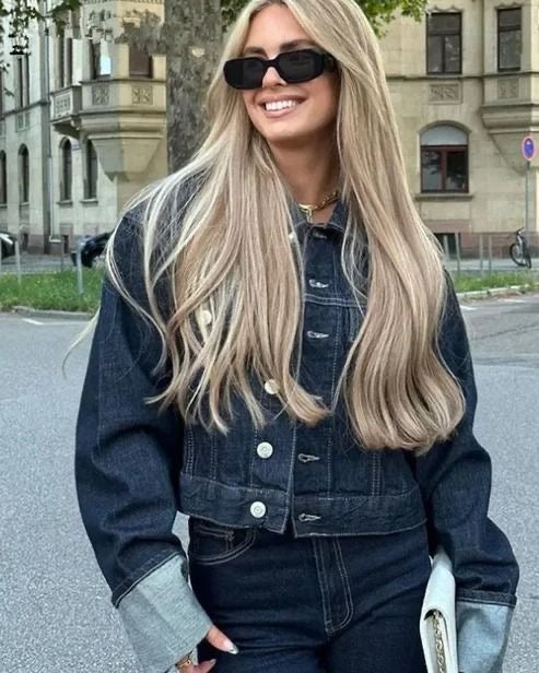 Petra | Damen Frühlings-Set mit Cropped-Jacke und Hose