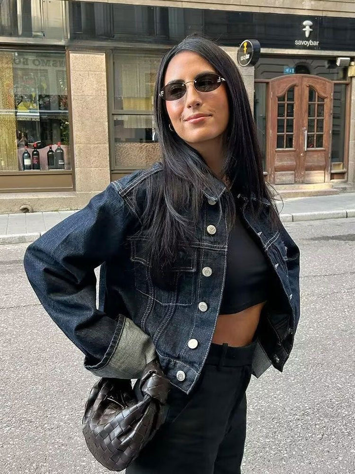 Petra | Damen Frühlings-Set mit Cropped-Jacke und Hose