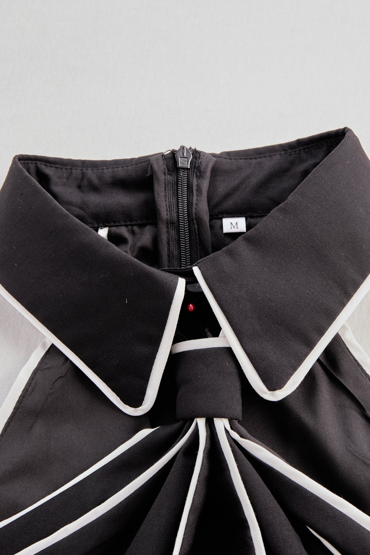 Halter-Bluse für Damen | Ärmelloses Oberteil mit Kontrastbesatz