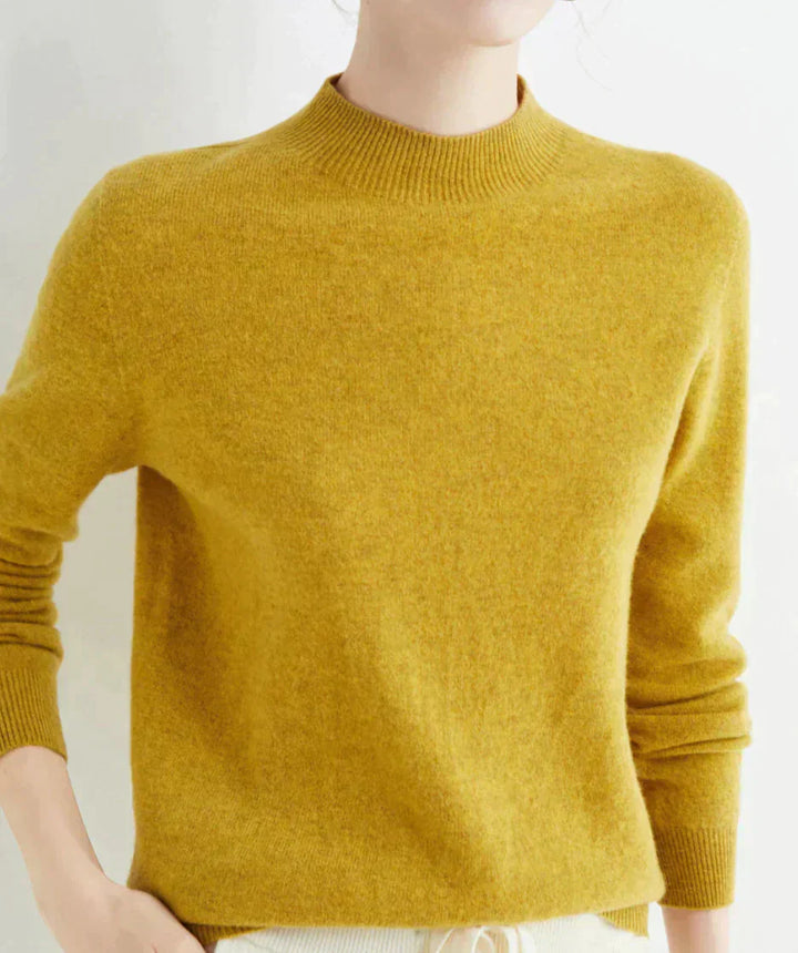 Nora – Damen Feinstrick Pullover mit Rundhalsausschnitt