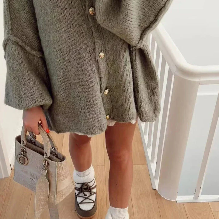 Isabella | Oversized Weste aus Feinstrick