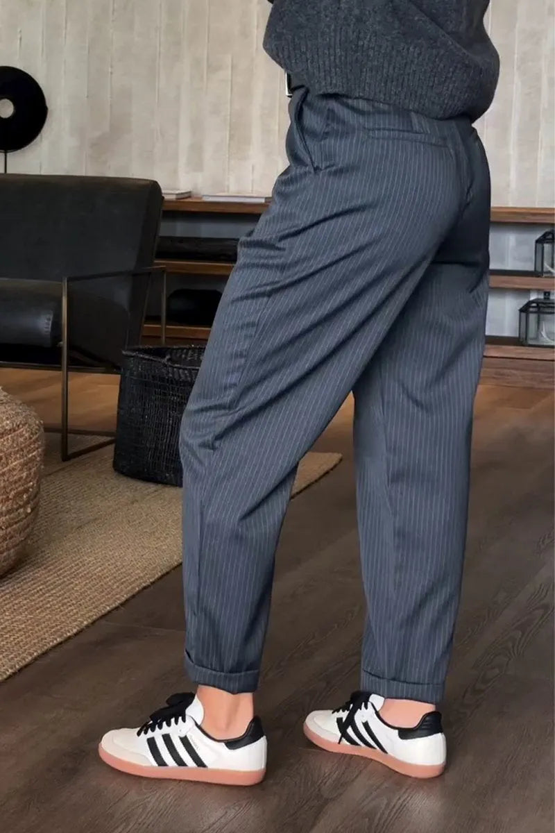 Anna | Elegante High-Waist Damenhose mit geradem Schnitt