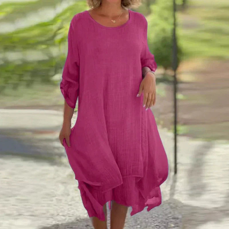Jana | Elegantes, Fließendes & Atmungsaktives Damenkleid – Perfekt für Sommerliche Anlässe 1