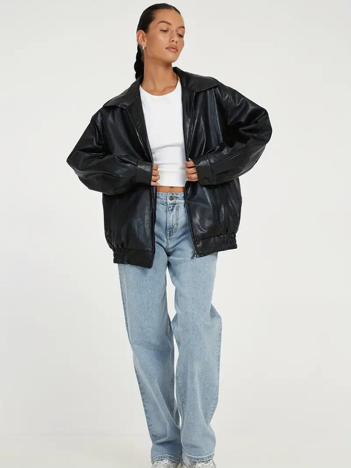 Mila | Elegante Lederjacke für jeden Anlass