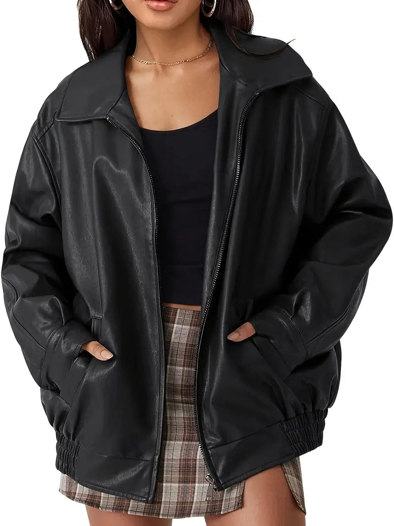 Mila | Elegante Lederjacke für jeden Anlass