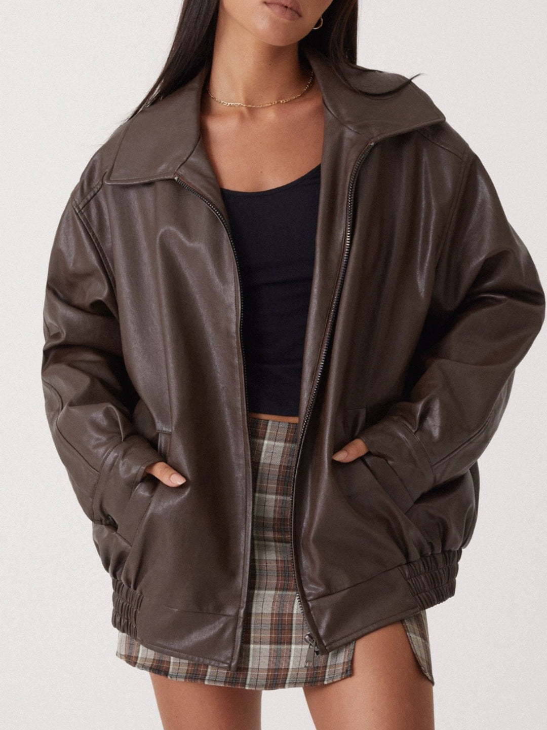 Mila | Elegante Lederjacke für jeden Anlass