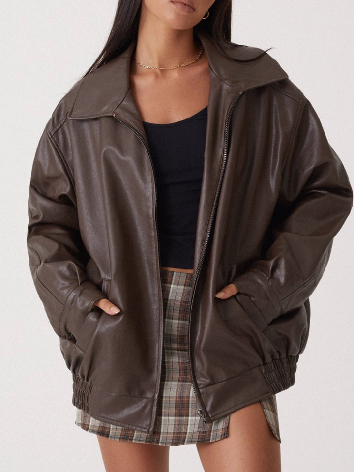 Mila | Elegante Lederjacke für jeden Anlass