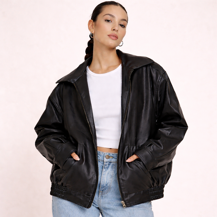 Mila | Elegante Lederjacke für jeden Anlass