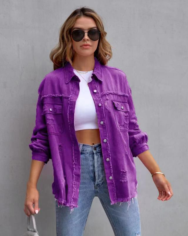 Jeansjacke Damen | Oversized Passform & Trendiger Used-Look