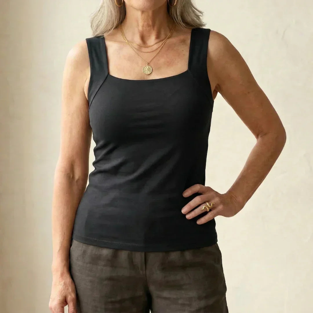 Jennifer | Weiches und bequemes Tanktop mit integriertem BH 0
