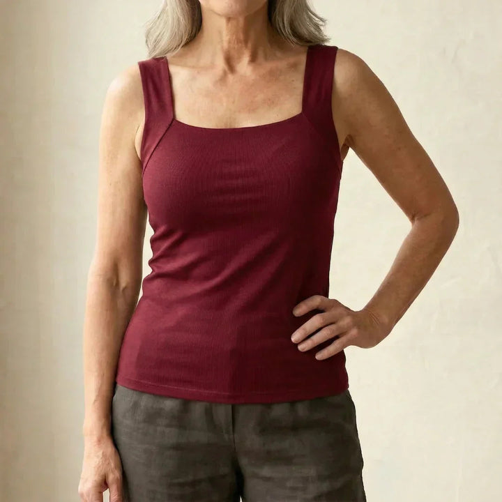 Jennifer | Weiches und bequemes Tanktop mit integriertem BH 13