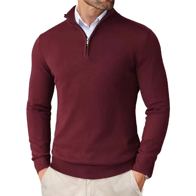Tim | Vielseitiger Winterpullover mit Reißverschluss