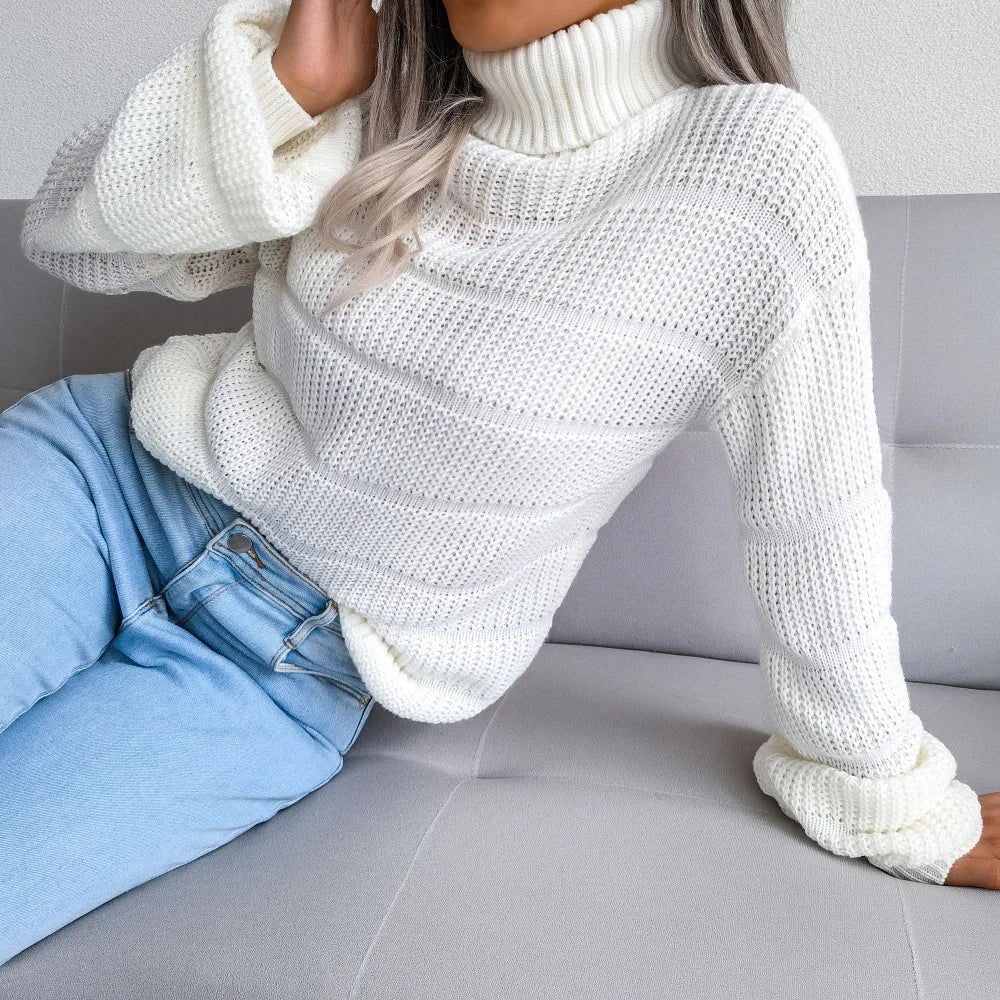 Jolly - Basic Rollkragenpullover für Frauen