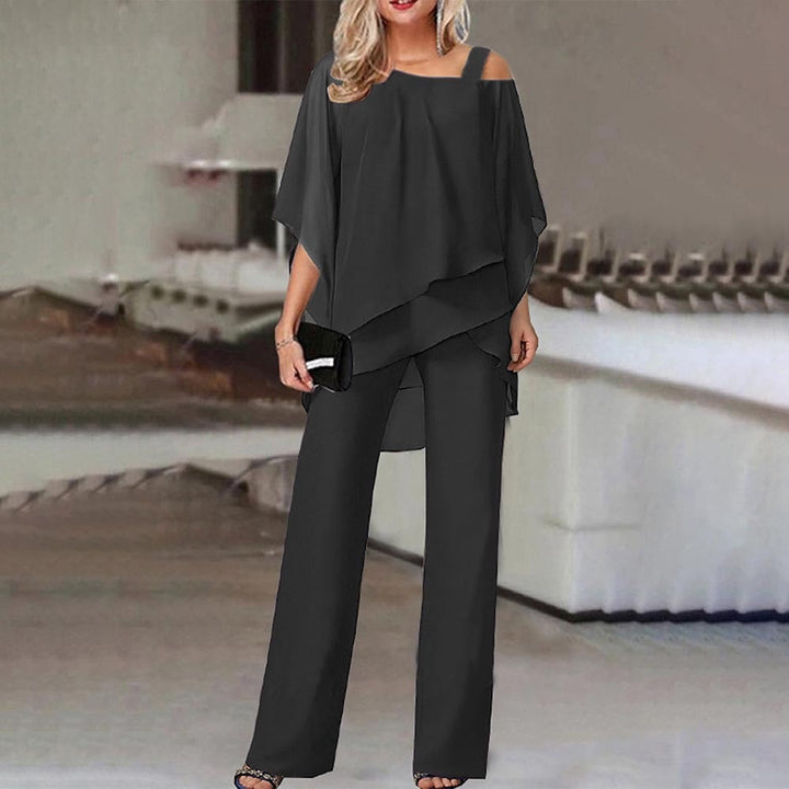 Jumpsuit | Eleganter Zweiteiler mit Cold Shoulder