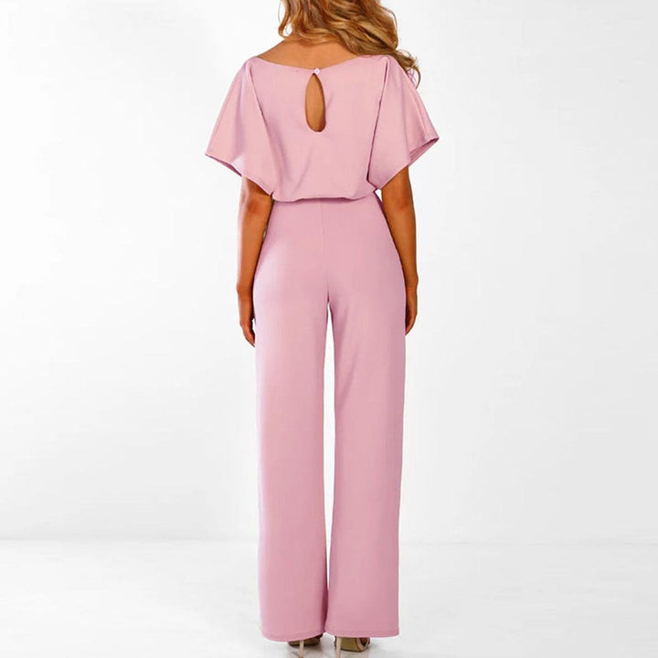 Jumpsuit Damen Kurzarm mit Gürtel