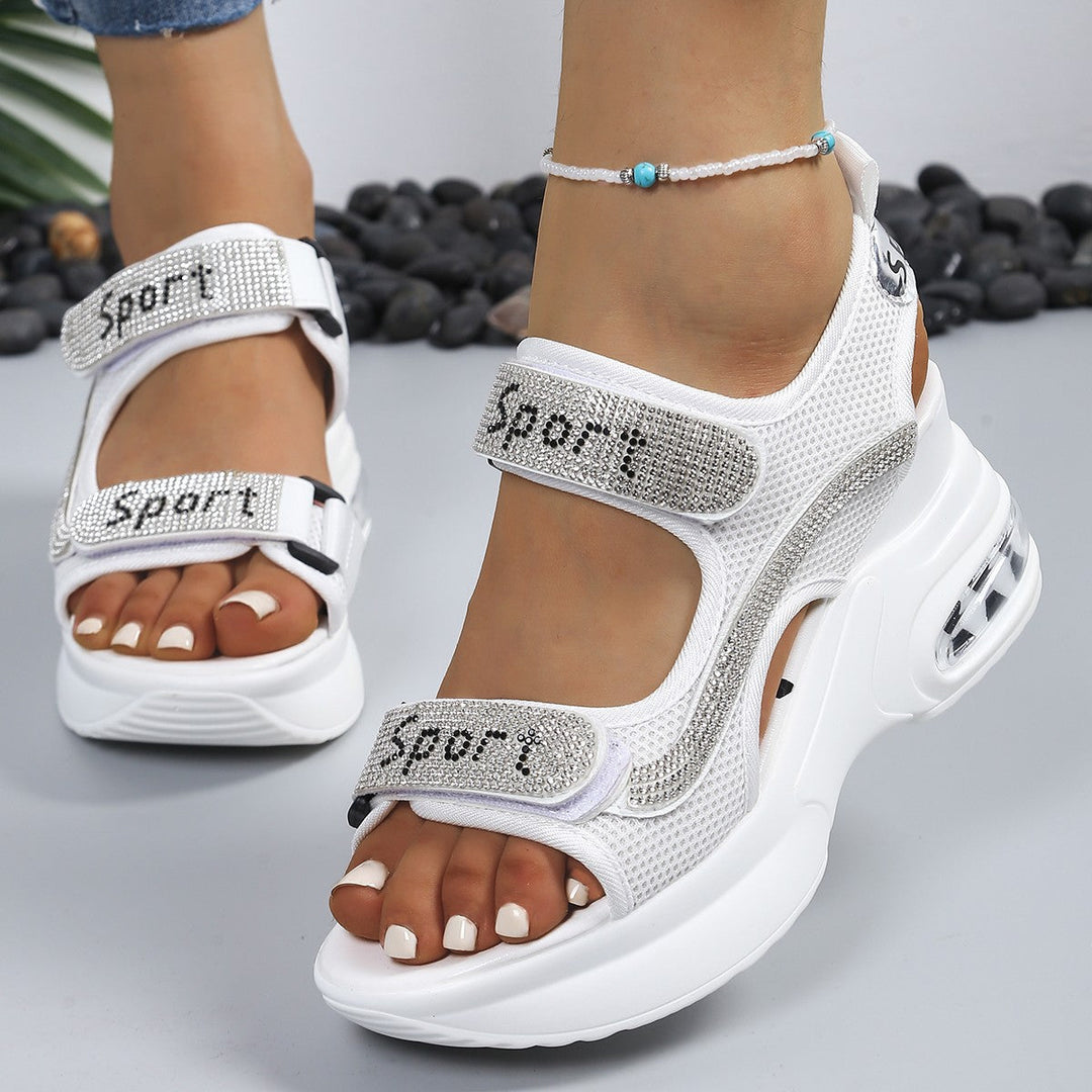 Juna | Bequeme, Atmungsaktive Sandalen Damen mit Keilabsatz für Stilvolle Sommerschuhe 3