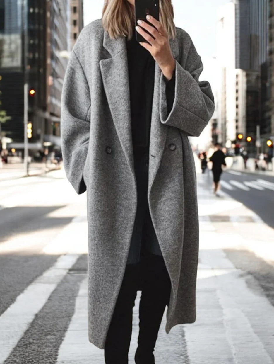 Laura | Oversized & eleganter langer Wintermantel