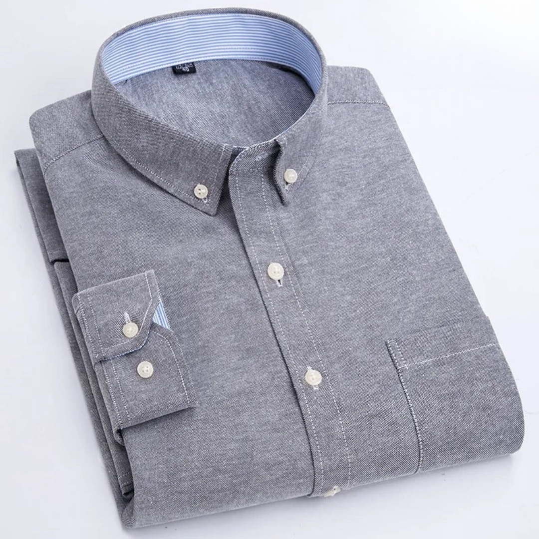 Karo | Elegantes Langarmshirt Herren – Atmungsaktiv, Klassisch & Vielseitig 4