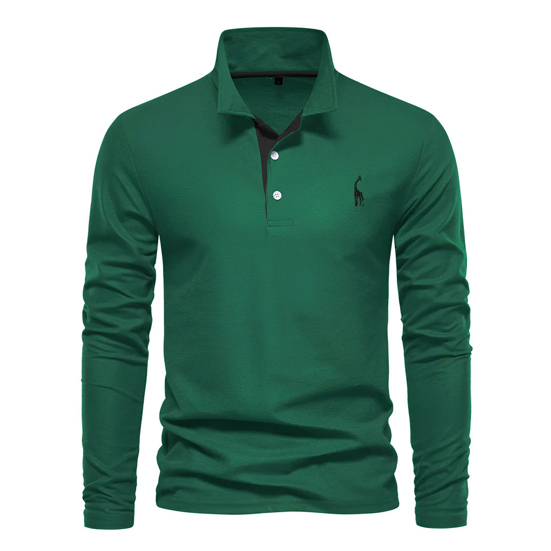 Antoine - Langarm-Polo für Herren