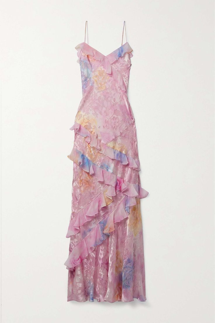 Sommerkleid Damen mit Rüschen Blumenmuster