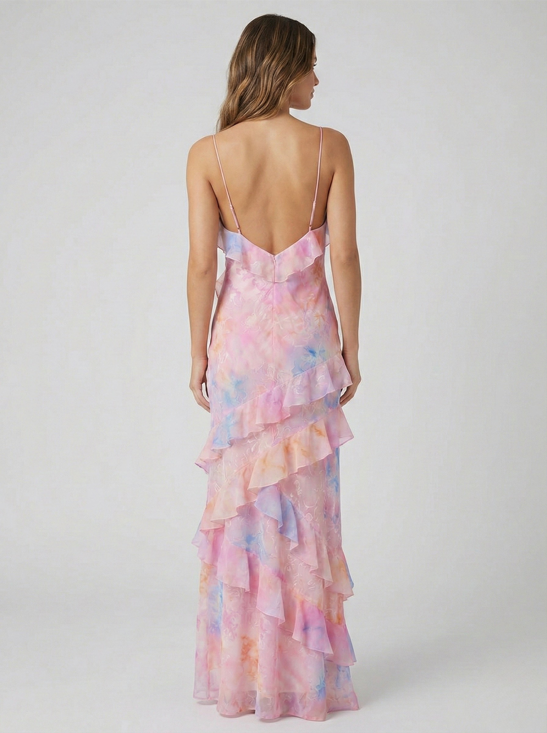 Monika – Elegant Flow Ruffle Maxi Dress for Women - Image 2