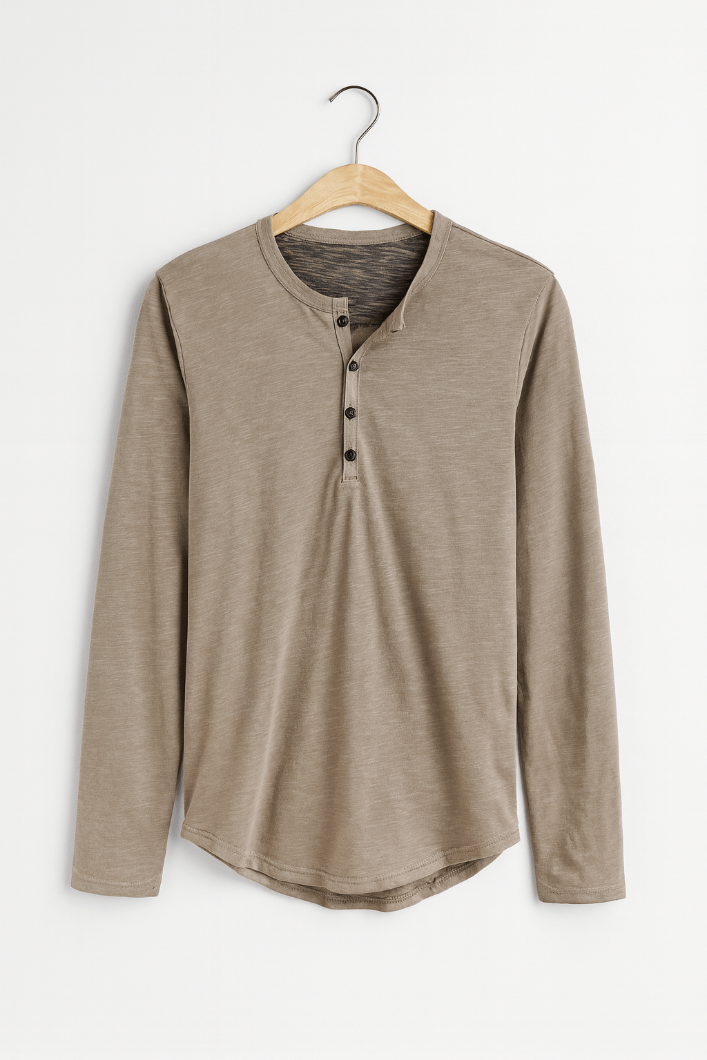Langarm Shirt Herren | Henley-Style & Souveräner Tragekomfort