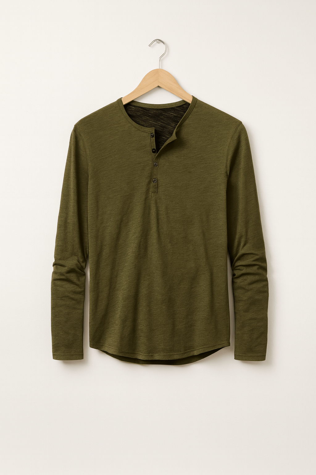 Langarm Shirt Herren | Henley-Style & Souveräner Tragekomfort