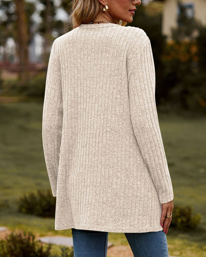Langärmelige Strickjacke für Damen