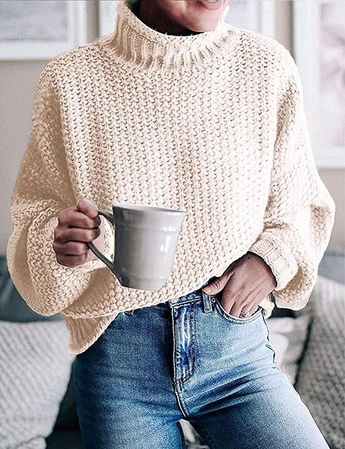 Langärmeliger Basic-Pulli