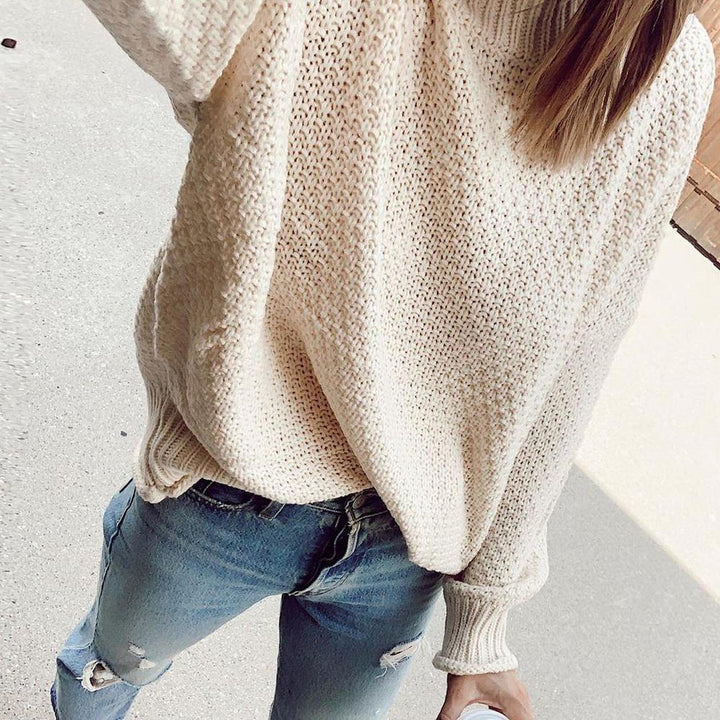 Langärmeliger Basic-Pulli